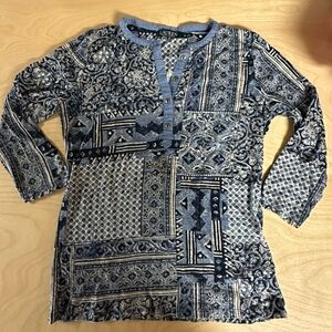 Women’s Ralph Lauren Medium cotton Henley print